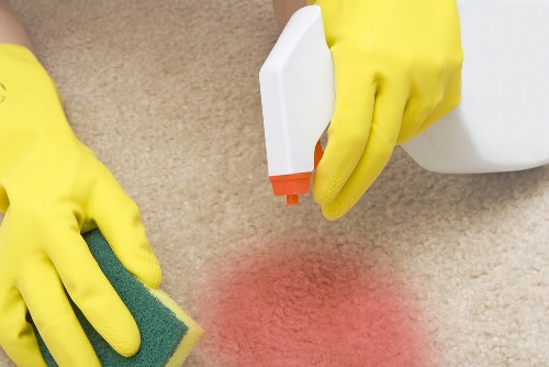 Professional cleaners working in a Haringey home
