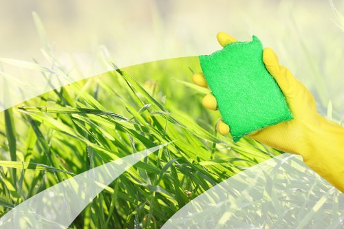 Professional home cleaners in Haringey working in a modern living room