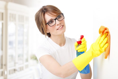 Carpet cleaning team using eco-friendly recycling practices in Haringey