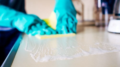 Deep cleaning a kitchen during one off cleaning in Haringey